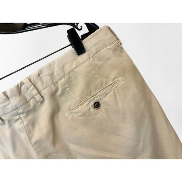 PETER MILLAR Collection Shorts Cotton Chino Khaki 7.5" In Sand Light Gray Color - Picture 2 of 5